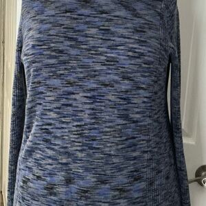 Relativity Blue and Gray every day sweater size 2X pullover ribbing